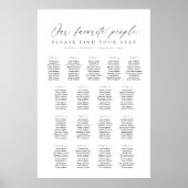 Poster 17 Tableaux Notre Carte De Sièges Pour Les Personn (Devant)