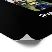 Poster 17e Anniversaire Numéro 17 Collage Photo Personnal (Coin)