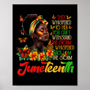 Poster 17ème Africaine-Américaine Noire