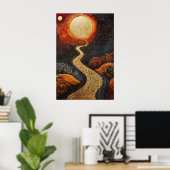 Poster 1803 Scénario surréaliste cosmique (Bureau à domicile)