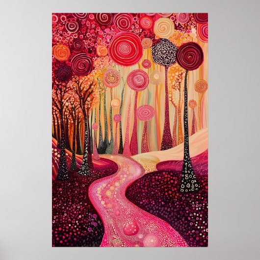 Poster 1808 Paysage surréaliste cosmique (Devant)