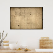 Poster 1813 Map of Nantucket Shoals & George's Bank, MA (Cuisine)