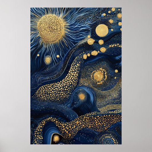 Poster 1814 Paysage surréaliste cosmique (Devant)