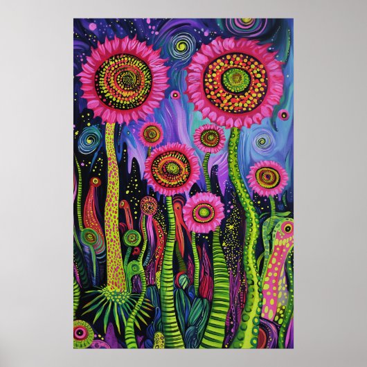 Poster 1818 Paysage surréaliste cosmique (Devant)