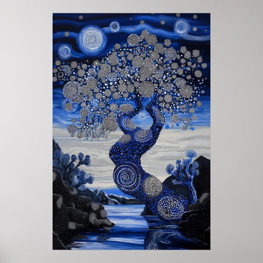 Poster 1821 Paysage surréaliste cosmique (Devant)