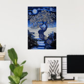 Poster 1821 Paysage surréaliste cosmique (Bureau à domicile)