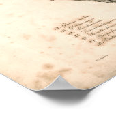 Poster 1833 Muscles d'anatomie Vintage de jambe Imprimer (Coin)