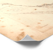 Poster 1833 Muscles de Bras Anatomie Vintage Imprimer (Coin)