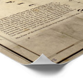 Poster 1838 Carte Territoire de l'Oregon Commerce de four (Coin)