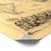 Poster 1850's Map of British Empire Throughout the World (Coin)