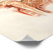 Poster 1852 Anatomie Vintage Imprimer Cerveau (Coin)