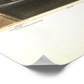 Poster 1856 New York City NY Oiseaux Vue panoramique (Coin)