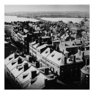 Poster 1859 : La ville de Boston, le Massachusetts