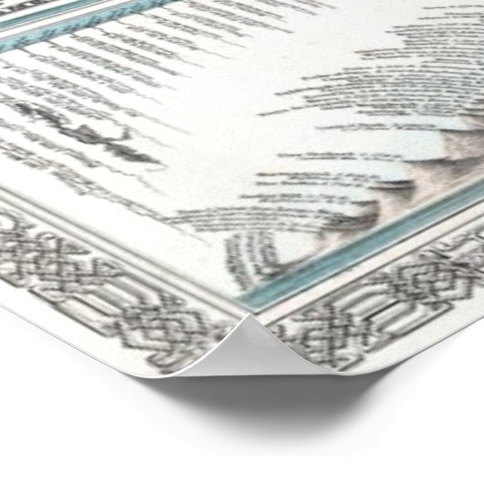 Poster 1864 Johnson's World Mountains and Rivers Map (Coin)