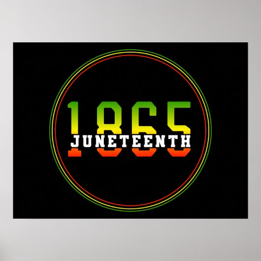 Poster 1865, 1865, fête de la liberté noire (Devant)