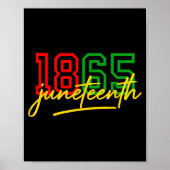Poster 1865 juneteenth célébrer la liberté des afro-améri (Devant)