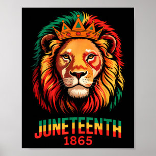 Poster 1865 Le 18e Jeu Célèbre Le Lion Africain-Américain