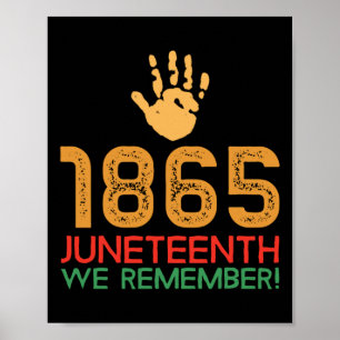 Poster 1865 Nous nous souvenons ! 1865 Jeudi 11