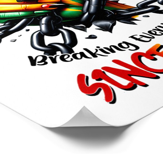 Poster 1865 : Rompre chaque chaîne (Coin)