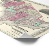 Poster 1866 Johnson Map of Washington D.C. (Coin)