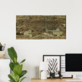 Poster 1869 Baltimore, MD Birds Eye View Panoramic Map (Bureau à domicile)