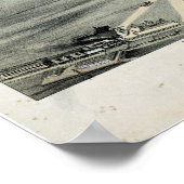 Poster 1873 Waco, TX Oiseaux Vue panoramique (Coin)