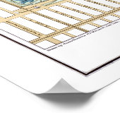 Poster 1875 Carte de Central Park (Coin)