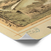 Poster 1876 Centenaire Amérique Indépendance des États-Un (Coin)