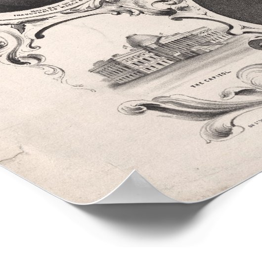 Poster 1876 Reproduction La Déclaration d'indépendance (Coin)