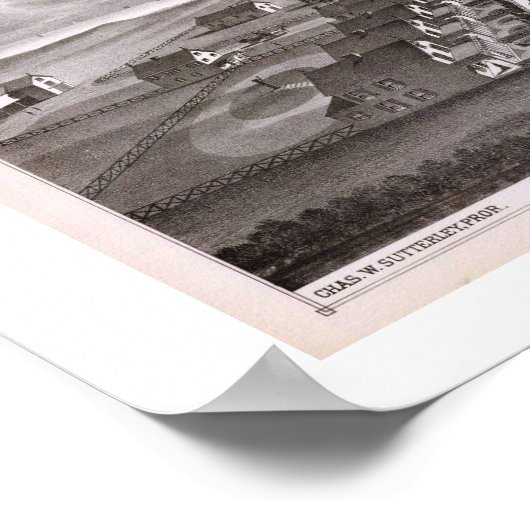 Poster 1878 REPRO Print Ocean House, Point Pleasant, NJ (Coin)