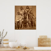 Poster 1879 Crow Indian Chiefs Fargo Dakota Territory (Cuisine)