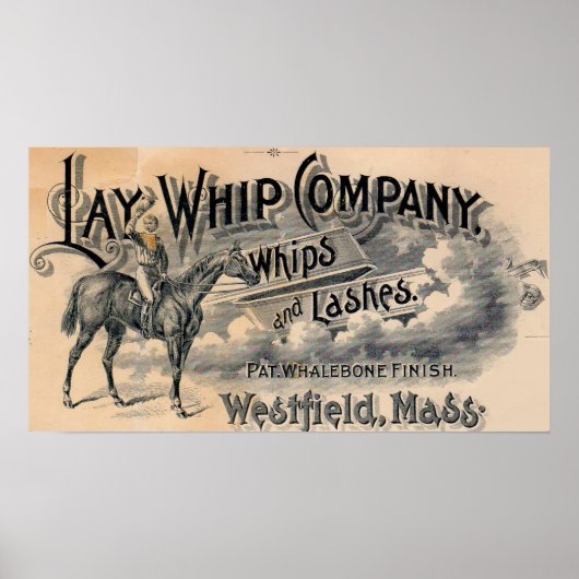 Poster 1880s Lay Whip Company billhead (Devant)