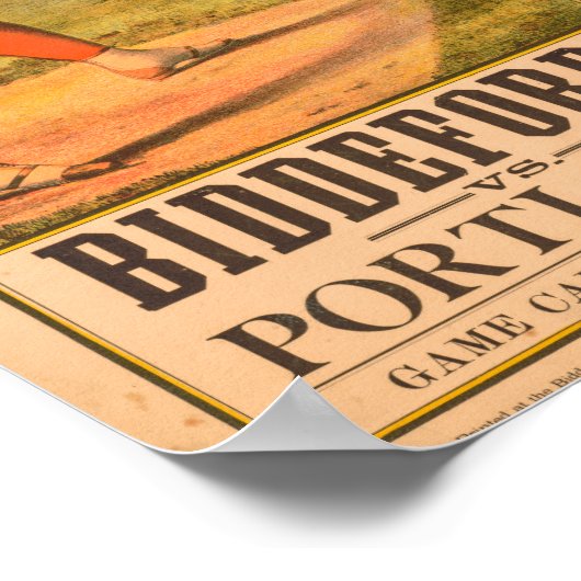 Poster 1885 Biddeford vs Portland (Coin)