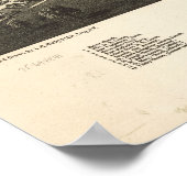 Poster 1886 Rome, NY Oiseaux Vue panoramique Carte (Coin)