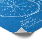 Poster 1887 Haute Roulette Conception de Vélo Brevet Art  (Coin)