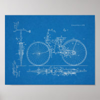1888 Conception de bicyclettes Vintages Art.