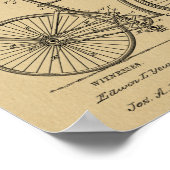 Poster 1888 Vintage Bicycle main Brake Art Imprimer (Coin)