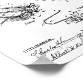 Poster 1890 Bicycle Haute Roulette Conception de pédale B (Coin)