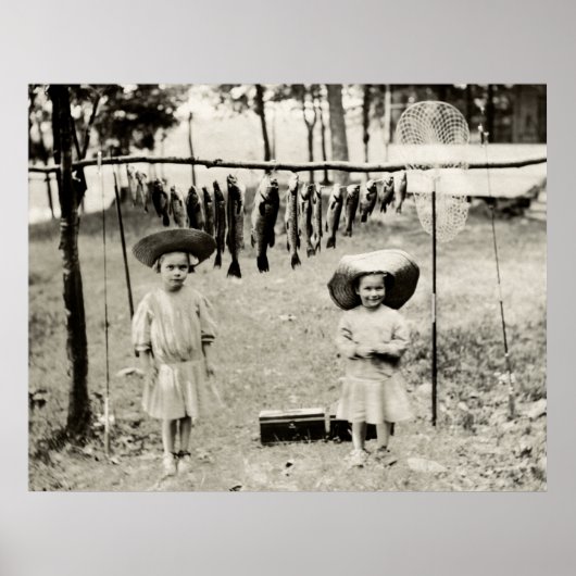 Poster 1890 Filles Pêche (Devant)