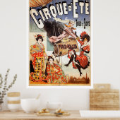 Poster 1890 Paris Hot Air Balloon Print (Cuisine)