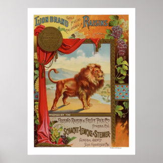 Poster 1890 voor Californische regenval