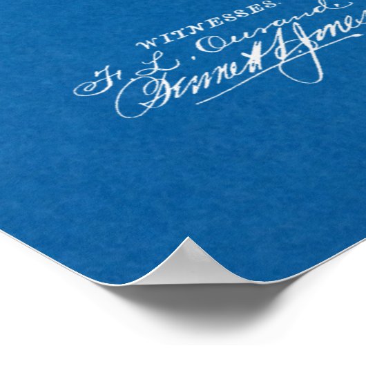 Poster 1891 Aéronefs Brevet d'art d'avion Imprimer (Coin)