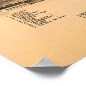 Poster 1891 Durham, NC Oiseaux Vue panoramique (Coin)