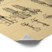 Poster 1892 Bicycle Suspension Design Brevet Art Imprimer (Coin)