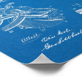 Poster 1892 Brevet de Bicyclette sans chaîne Imprimer (Coin)