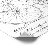 Poster 1893 Brevet de vélo sans chaîne Imprimer (Coin)