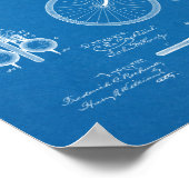 Poster 1893 Conception de bicyclettes propulsées par l'ai (Coin)