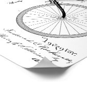 Poster 1893 Conception de bicyclettes propulsées par l'ai (Coin)