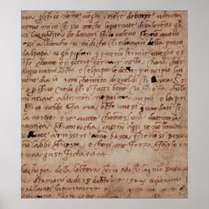 Poster 1895-9-15-503 W.34v Page d'écriture manuscrite