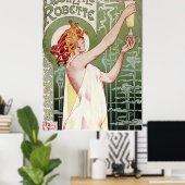 Poster 1895 Art nouveau Absinthe Robette restaurée (Bureau à domicile)
